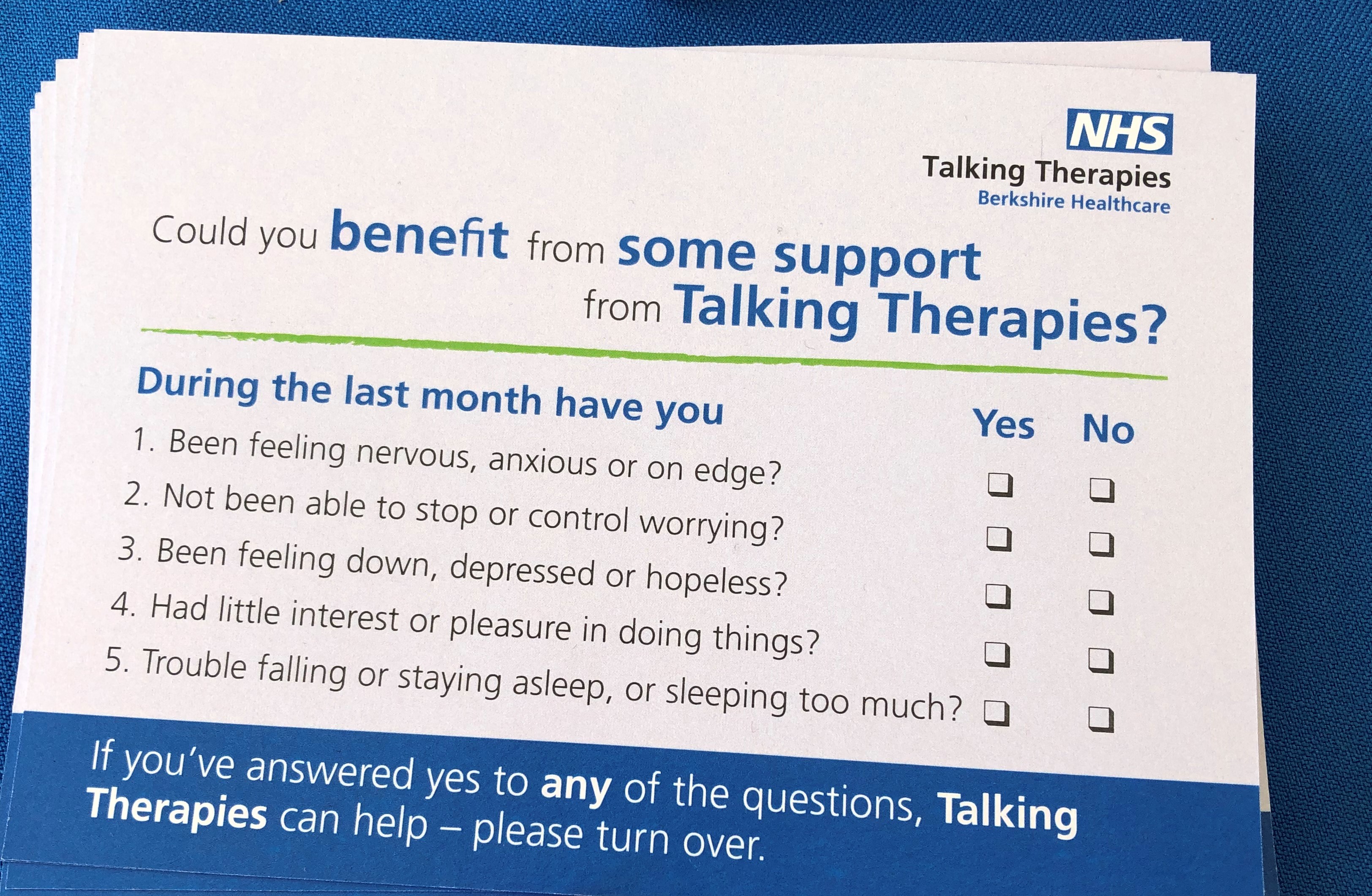 Leaflets And Posters | NHS Talking Therapies Berkshire