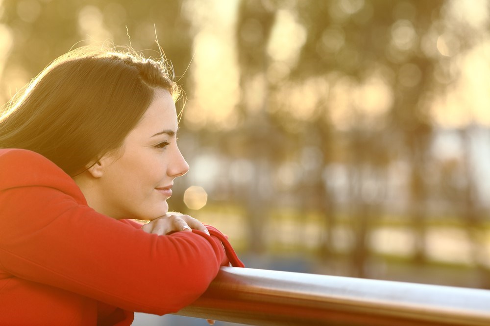 Young woman looking thoughtful