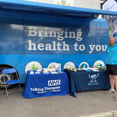 We teamed up with Sport In Mind on the Health Bus this week for Mental Health Awareness Week.
